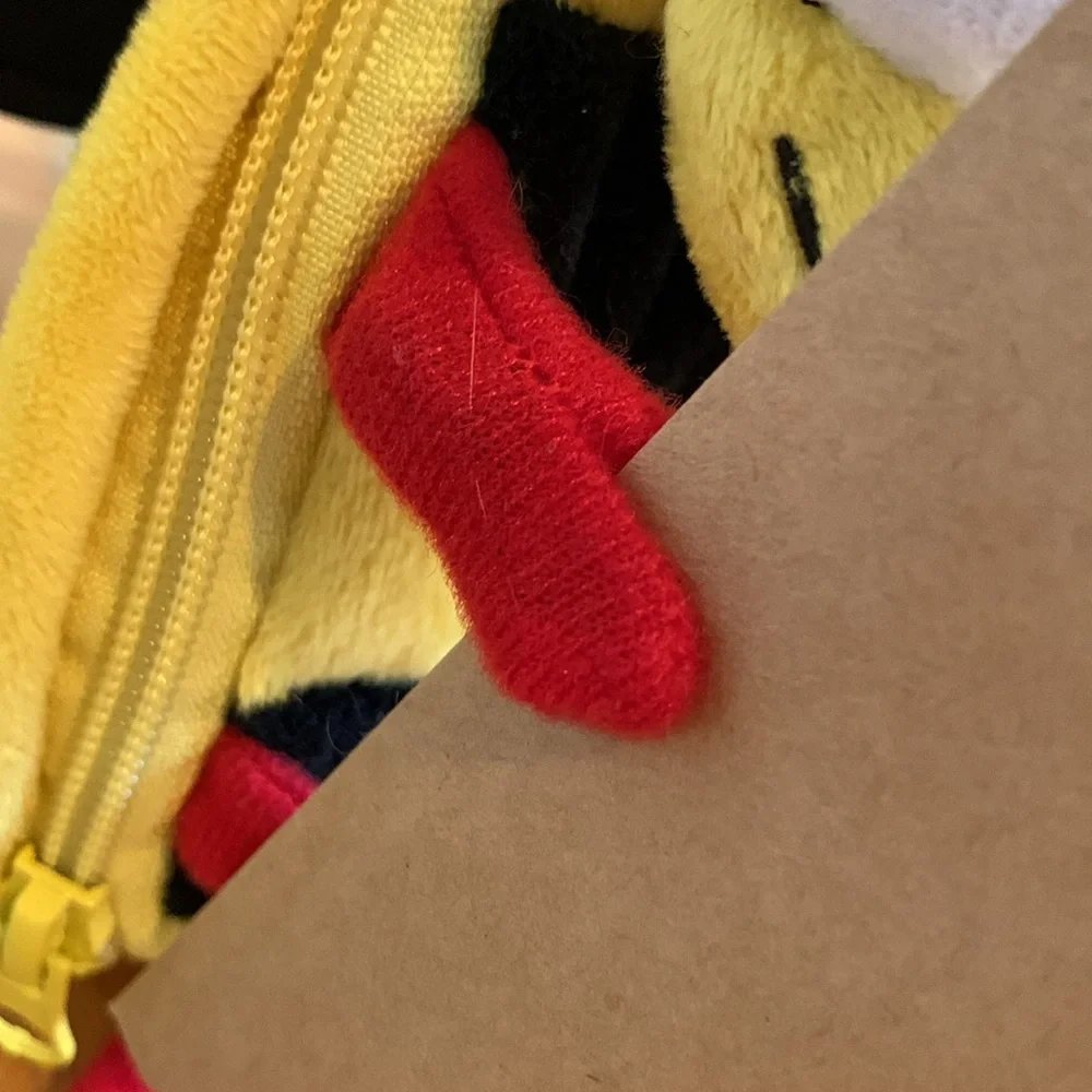 Vintage Hallmark Bee Plush Zippered Gift Bag Surprise Holder Reward BTS